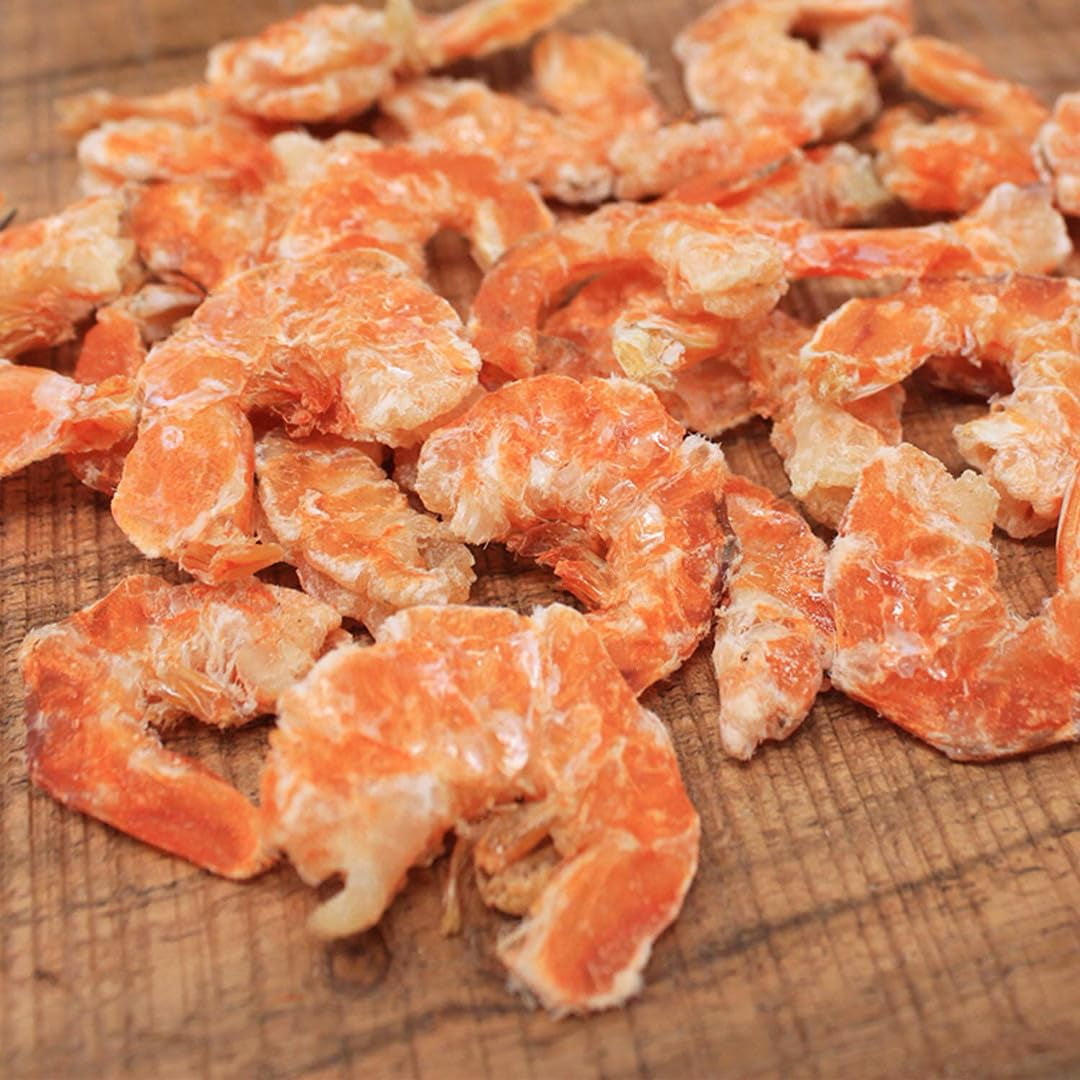 3LB Dried Shrimp Florida Sun Died Shrimp, USA Dried Seafood Fresh-Caught Dehydrated for Snacks, Seafood Salad, Pad Thai or Soup  Large 3X 1LB /Bags