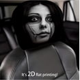 thumbnail image 4 of 2PCS Ghost Face Headrest Covers, Scary Face Printing Auto Seat Universal Elastic Models Headrest Protector (Style-F), 4 of 7