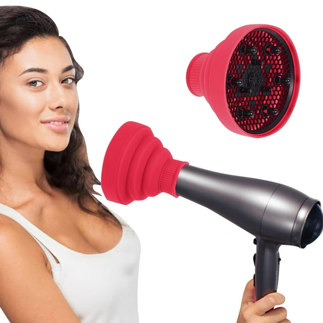 1 PCS Housse de Sèche-Cheveux en Silicone Sèche-Cheveux de Voyage Diffuseur de Sèche-Cheveux Universel Attache de Diffuseur de Cheveux