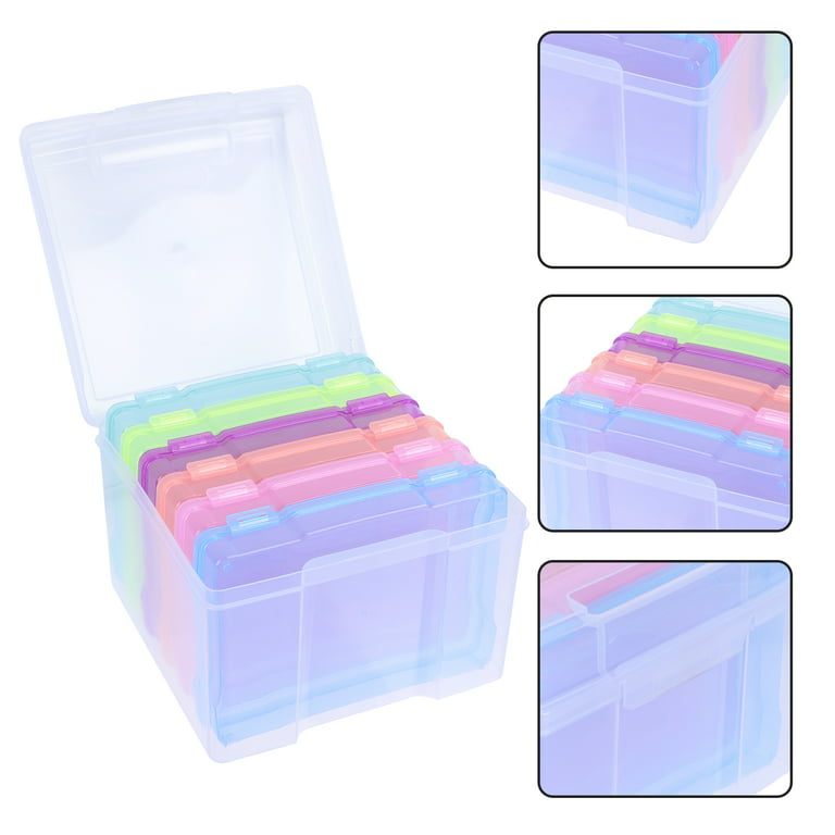 1 Set Picture Storage Boxes Photos Organizing Boxes Classified Photo Case