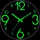 thumbnail image 2 of CHAO Reloj de pared silencioso que brilla en la oscuridad de 12 pulgadas, 2 of 5