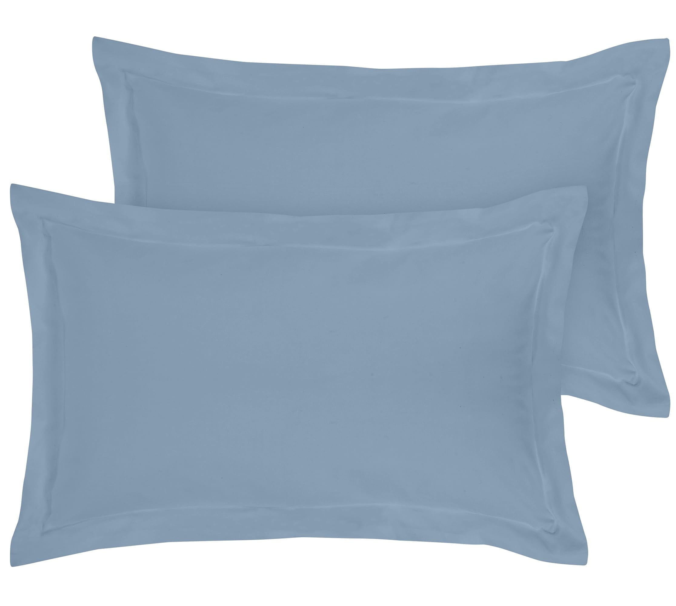 Mainstays Solid Blue Microfiber Crinkle Box Quilted Pillow Sham