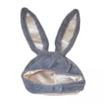 thumbnail image 1 of Gorro con capucha con orejas de conejo,Capucha con orejas de conejo gorro de conejo de peluche gorros cabeza cálida,Disfraz de mujer para niñas Cosplay Gorro de conejo orejeras,Máscara con, 1 of 8