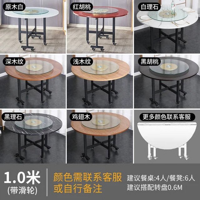Round Stone Kitchen Dinning Tables Foldable Chairs Mobile Luxury Dinning Tables Outdoor Set Modern Mesa Plegable Home Furniture My Lux Decor Round