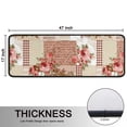 thumbnail image 5 of Kitchen Rugs Sets Of 2,Pioneer Flower Floral Print Pattern Anti Fatigue Kitchen Mat Rugs Non Slip Washable,Decorative Kitchen Floor Mats for Kitchen,Sink,Laundry,17"x47"+17"x47", 5 of 5