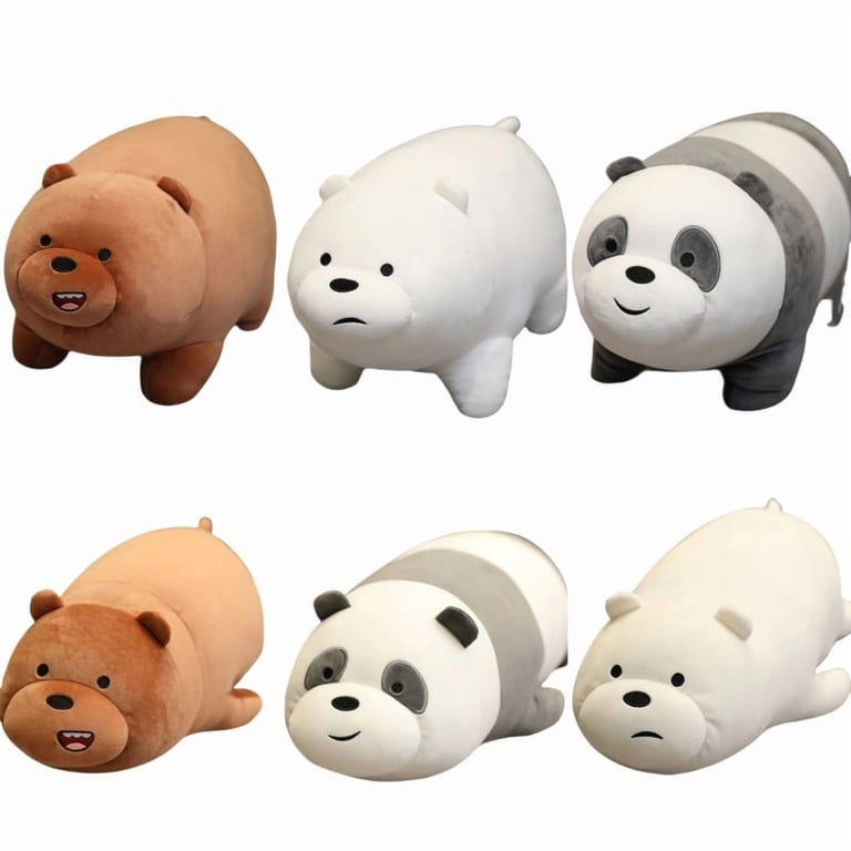 Original We Bare Bears Plush Toys Grizzly Panda Ice Bear Plush The