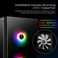 thumbnail image 6 of TALOS E3, ATX PC Case, Black Gaming Case with 3 Built-in 120mm ARGB Fans, Tempered Glass Panels by Gamdias, 6 of 10