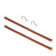thumbnail image 3 of Spencer 2 Pack Leather Curtain Tie Backs Attach to Wall, Drape Holder Holdbacks Tiebacks with Metal Hooks, 3 of 8