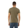 thumbnail image 4 of BELLA + CANVAS CVC Jersey Tee for Men, Eco-friendly Cotton/Poly Blank Shirt, Single Pack, Heather Olive, 2XL, 4 of 4