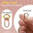 thumbnail image 4 of Uxcell Swivel Lobster Claw Clasps Keychain, Swivel Lanyards Trigger Snap Hooks Strap Key Ring for Jewelry Making Rose Gold, 4 of 6