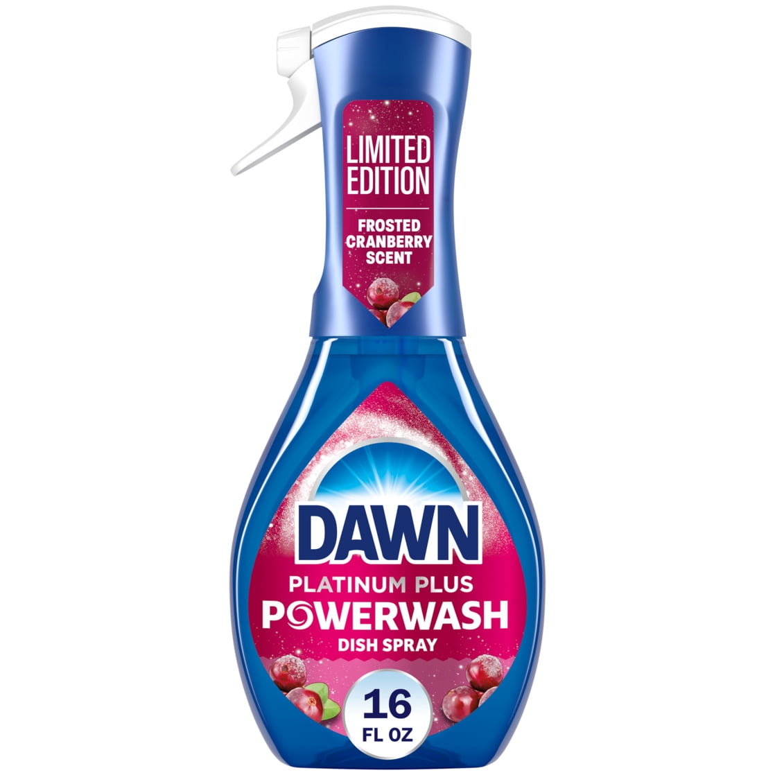 (6 pack) Dawn Powerwash Spray, Dish Soap, Dishwashing Liquid, Cranberry Scent, 1 Starter Kit, 16 fl oz