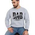 thumbnail image 2 of Dad Fish Sweatshirt Cozy Distressed Fishing Pullover for Father Gift for Fisherman Gray Sweatshirt Adult Large, 2 of 4