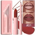 thumbnail image 1 of Long-Lasting Matte Lipstick & Lip Liner Set - 24HR Moisturizing Shine, Non-Fading, Easy to Apply, 3g Lipstick + 0.25g Liner, Perfect for Parties & Daily Wear, 1 of 4
