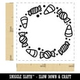 thumbnail image 2 of Halloween Candy Round Border Self-Inking Rubber Stamp Ink Stamper - Black Ink - Small 1 Inch, 2 of 7