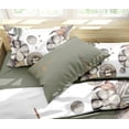 thumbnail image 4 of Romántico diseño estilo safari con leones en acuarela Juego de cama - 2 caras, 4 of 10