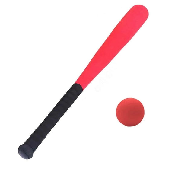 Kids Foam Baseball Bat and Ball T Ball Set 21 inch Gift for Children Softball Bat Kids Baseball Set for Game Playing LearningRed