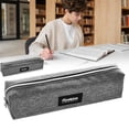 thumbnail image 2 of Simple Canvas Solid Color Pen Bag High Capacity Pencil Case, Big Pencil Bag Pouch Box Organizer Pen Case School Supplies for Teen and Adult Girls School Supplies for Teachers for Office Organizer, 2 of 8