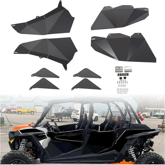 Kojem Lower Door Insert Panels for 2014-2023 Polaris RZR 900 XP1000 Turbo 4-Door Aluminum Bottom Doors