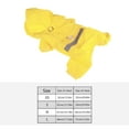 thumbnail image 2 of Adjustable Pet Dog Waterproof Jumpsuit Raincoat Jacket with Safe Reflective Strips,Blue L, 2 of 6