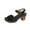 Black, variant on Quaouag Wedges Sandals for Women Dressy 2025, Open Toe Cutout Chunky Heeled New Hollow Slip on Summer Beach Comfortable Sandals Outdoor Shoes