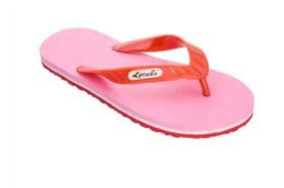 Locals Hawaii Unisex Stripe Rubber Slipper, Assorted Colors, 10.5 Inch Sole