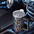 thumbnail image 6 of Modern 40oz Tumbler– Stainless Steel Insulated Tumbler with Handle and Straw, Large Capacity Travel Cup for Hot & Cold Drinks, 6 of 7