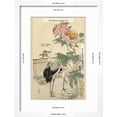 thumbnail image 3 of Crane and Peony, Animals Botanical World Culture Framed Art Print Wall Art by Bairei Sold by Art.Com, 3 of 6