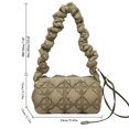 thumbnail image 2 of Bolso Bandolera Mujer Cloud Crossbody Plisado Cilíndrico Axila Verde, 2 of 8