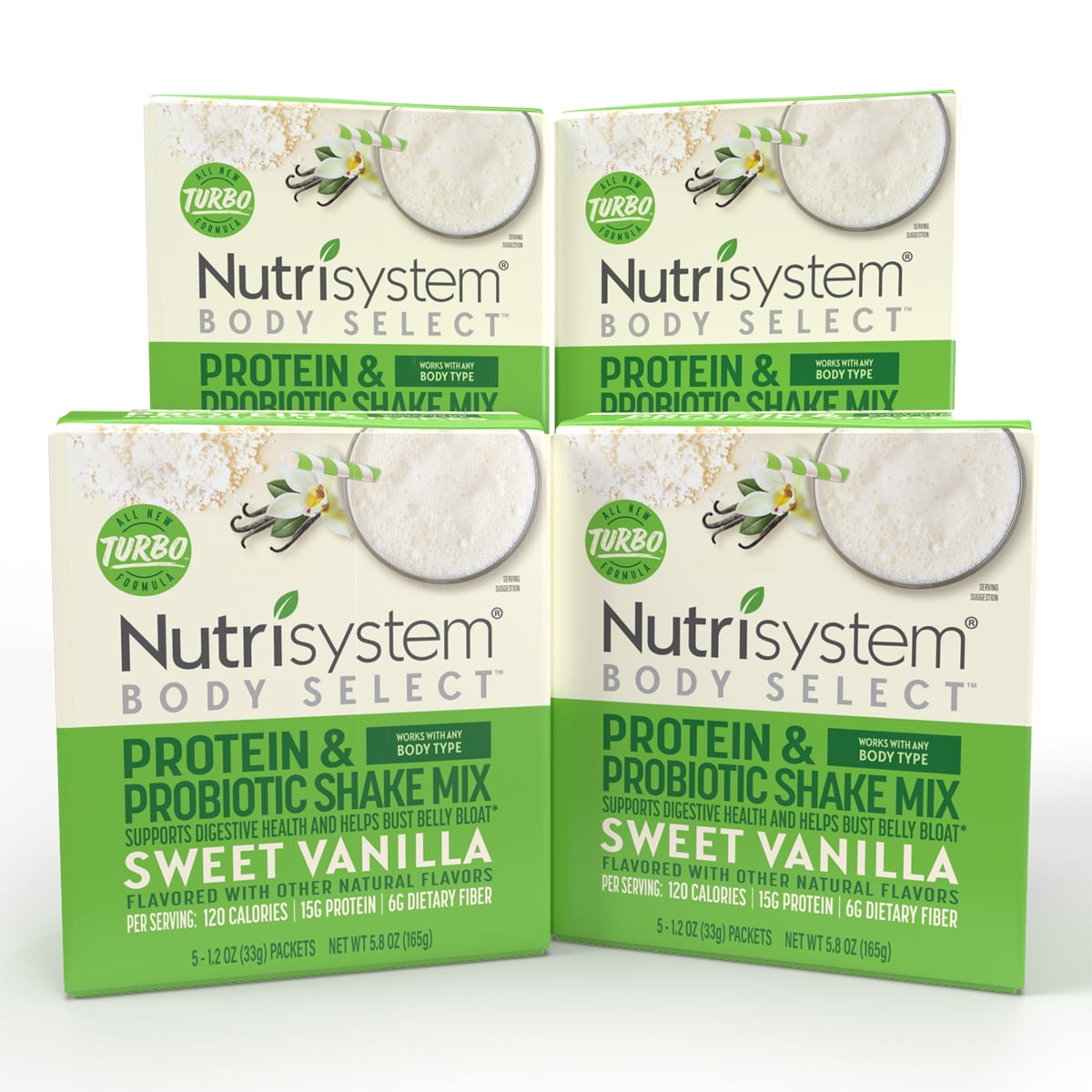 Nutrisystem® Body Select™ Chocolate Fudge Protein & Probiotic Shakes, 20ct,  Delicious Shakes that Bust Belly Bloat* and Support Digestion 