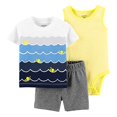 thumbnail image 1 of Carter s Baby 3-Piece Waves Little Short Set, 1 of 3