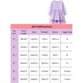 thumbnail image 3 of HWJAD 2-7 Years Kids Girl's Dresses Cotton Jersey Long Sleeve Button Swing A-Line Cute Dinosaur Midi Casual Polk Dot Dress, 3 of 7