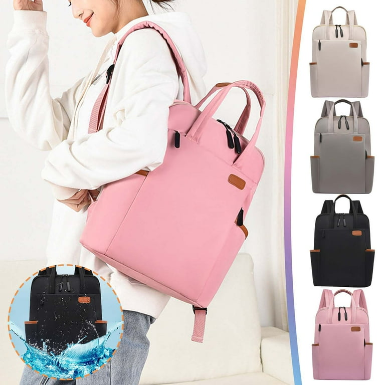 ESULOMP 19 Travel Laptop Backpack Anti Theft Slim Durable Bookbag Business Backpacks for Men Women Water Resistant Carry on School Backpack Fits