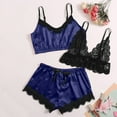 thumbnail image 6 of TIHLMK Women's Pajama Sets Women V-Neck Eyelash Lace Stain Camisole Pajamas Bowknot Shorts Set Gift for Women, 6 of 6