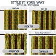 thumbnail image 3 of Vargottam 84 Inch Rod Pocket/Back Tab Cotton Curtains for Windows and Doors - Light Filtering Cotton - Light Filtering Drapes For Doors - Set of 2 Panels, 52"x84" - Botanical Print (Yellow), 3 of 8