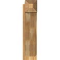 thumbnail image 2 of Ekena Millwork 8"W x 32"D x 32"H Traditional Rough Sawn Craftsman Outlooker, Western Red Cedar, 2 of 4