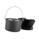 thumbnail image 5 of Olla colgante para acampar con tapa, olla de aleación de aluminio, olla para cocinar, para barbacoa, pesca, viajes, entusiastas del camping y picnics, 5 of 8