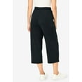 thumbnail image 2 of Woman Within Plus Size Petite Knit Cargo Capri, 2 of 6