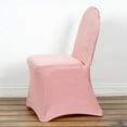 thumbnail image 3 of BalsaCircle 50 Rose Gold Solid Metallic Spandex Stretchable Banquet Chair Covers Slipcovers, 3 of 7