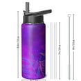 thumbnail image 4 of Thunder Insulated Stainless Steel Water Bottle with Straw & Cleaning Brush – 18 Oz | Leakproof, BPA-Free, 304 Stainless Steel, Wide Mouth, Travel Mug for Car, Gym, Office, 4 of 5