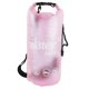thumbnail image 1 of Bolsa seca impermeable con parte superior enrollable, ligera y portátil para flotar, senderismo y pesca. Rosa, 1 of 9