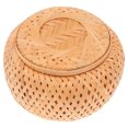 thumbnail image 2 of Miangastore 1pc Tea Can Bamboo Woven Tea Can Candy Container Snack Holder for Home (Khaki), 2 of 8