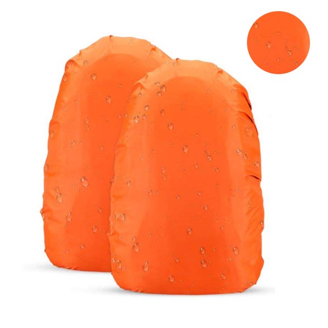 Funda impermeable de nailon Adepaton para mochila de 18 a 25 l naranja 2 unidades