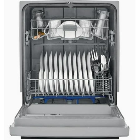 Frigidaire - 24" Front Control Tall Tub Built-In Dishwasher - Stainless steel
