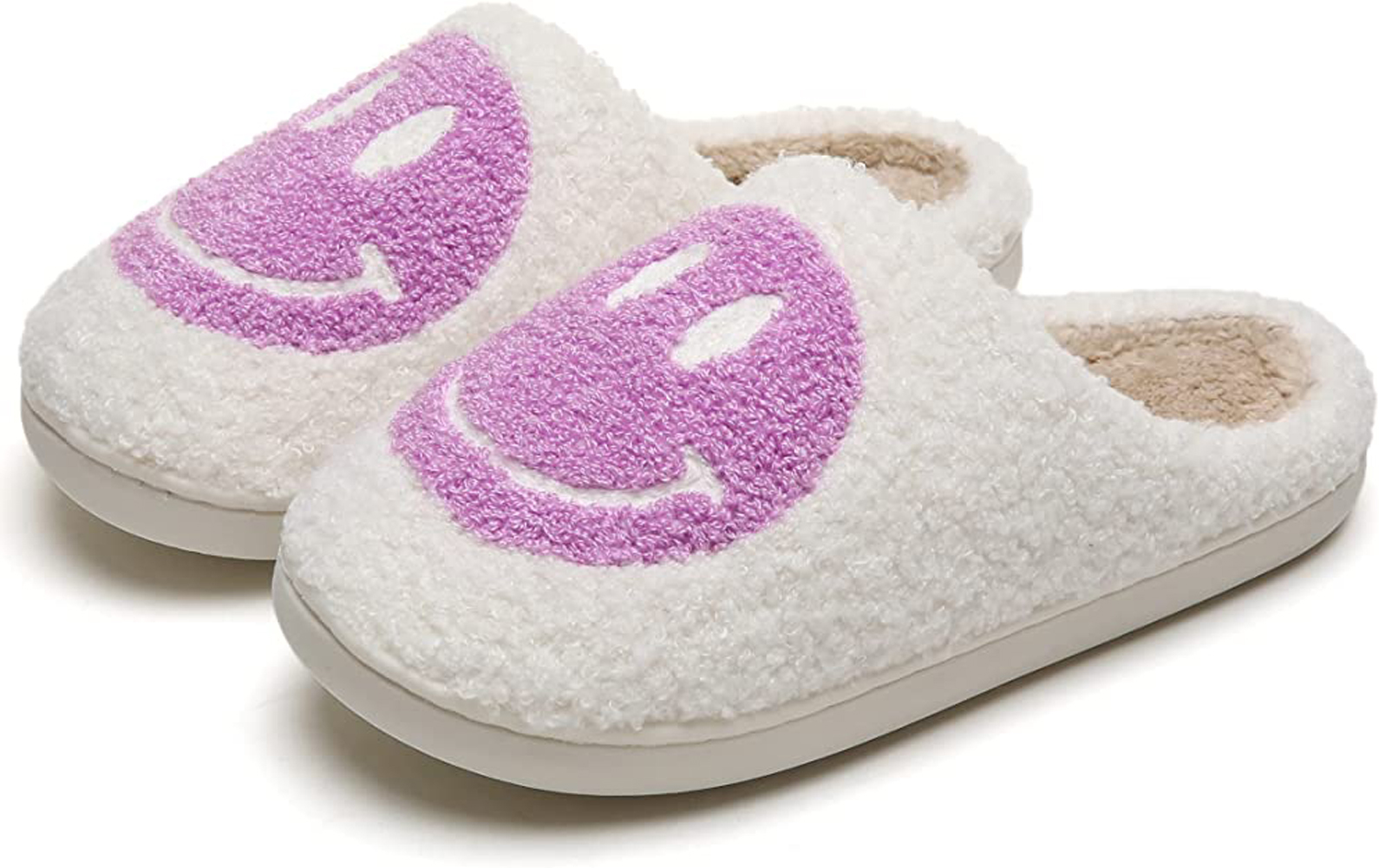 smiley face slippers primark