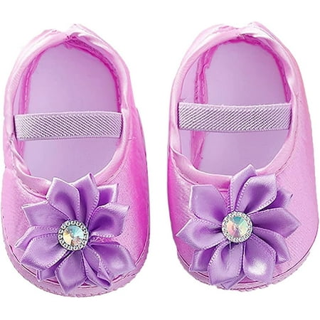 

Baby Girl Shoes Baby Girls Bowknot Soft Flats Shoes Cute Infant Baby Walkers Shoes Princess Shoes (Color : Purple Size : 0-3Months)