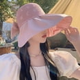 thumbnail image 2 of Sun Protection Hat Sun Hat Chic Sun Visor Hat for Women Stylish Wide Brim Uv Resistant Beach Hat Lightweight Solid Color, 2 of 5