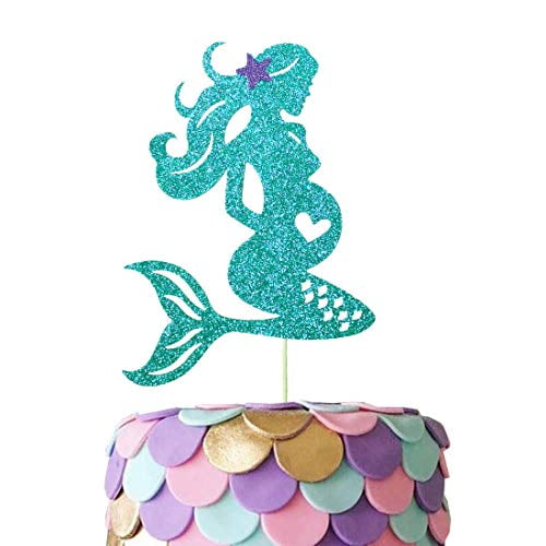 little mermaid banner mermaid birthday cursive banner glitter banners under the sea party mermaid baby shower