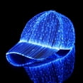 thumbnail image 2 of LED Fiber Optic Hat Party Hat Hip Hop Glowing Hat for Disco Halloween, 2 of 9