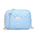 thumbnail image 1 of Bolsa de mensajero de cuero PU para mujer, bandolera de hombro, de cadena de Color sólido Ndcxsfigh Para Estrenar, 1 of 7