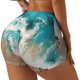 thumbnail image 1 of Fotbe Ocean Wave Crash Shorts Sin Costuras – Shorts Deportivos de Cintura Alta para Mujer, Elásticos para Gimnasio, Yoga, Running o Ciclismo-X-Large, 1 of 8